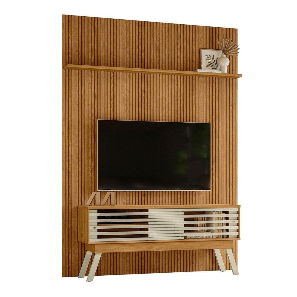 Rack com Painel para Tv até 65 Polegadasegadas New Premium Cumaru/opala