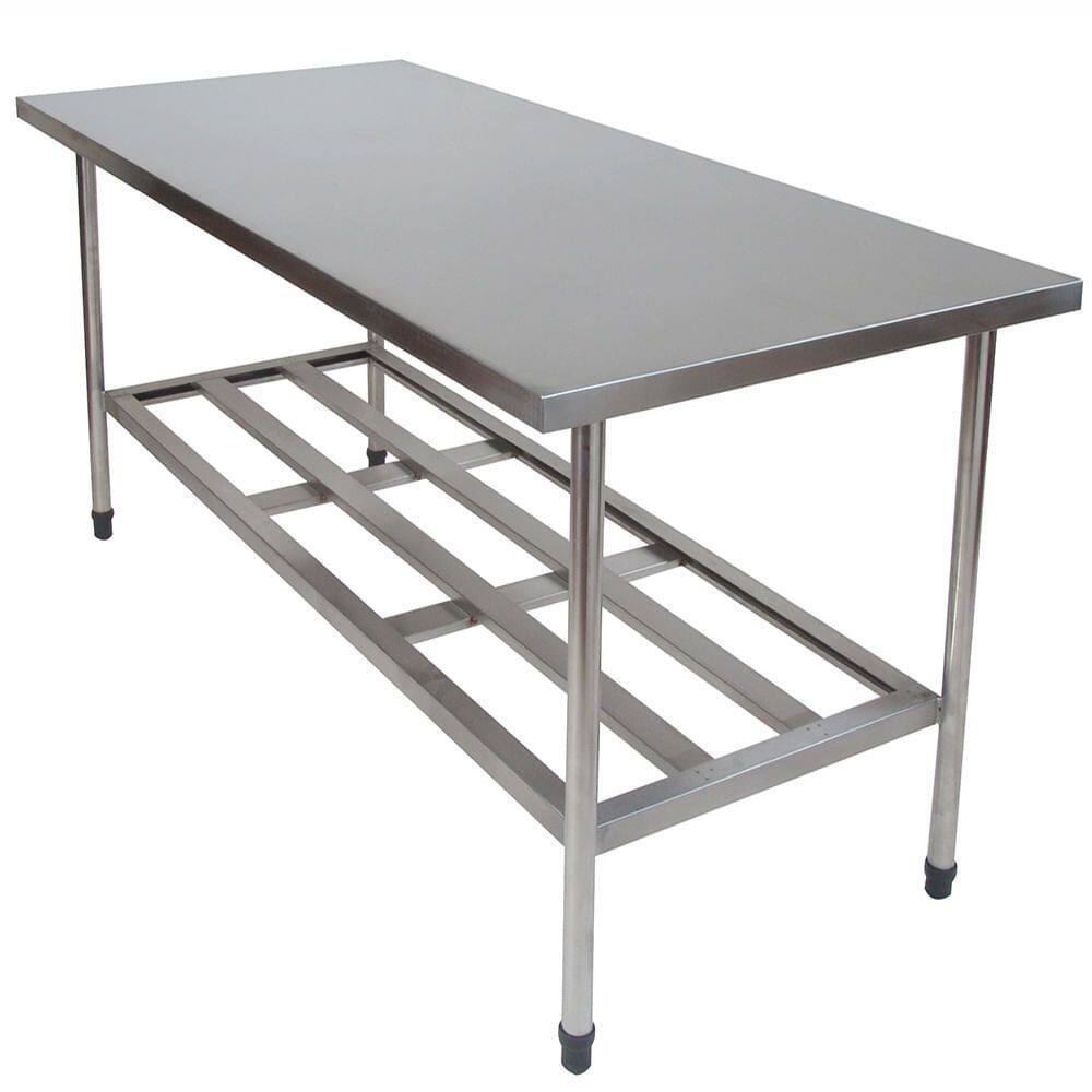 Mesa Lisa com Prateleira Gradeada 1.00M S312