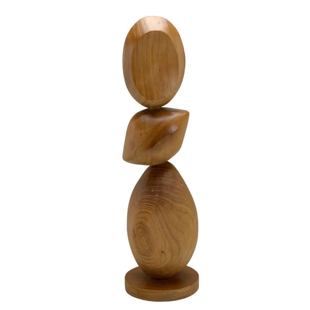 Escultura Decorativa em Madeira 45cm 15579-PL