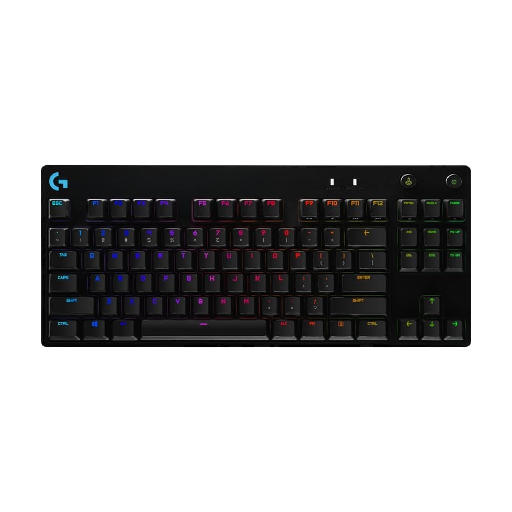 Teclado Gamer Logitech G Pro Mecânico RGB US Switch GX Blue Clicky 920-009388