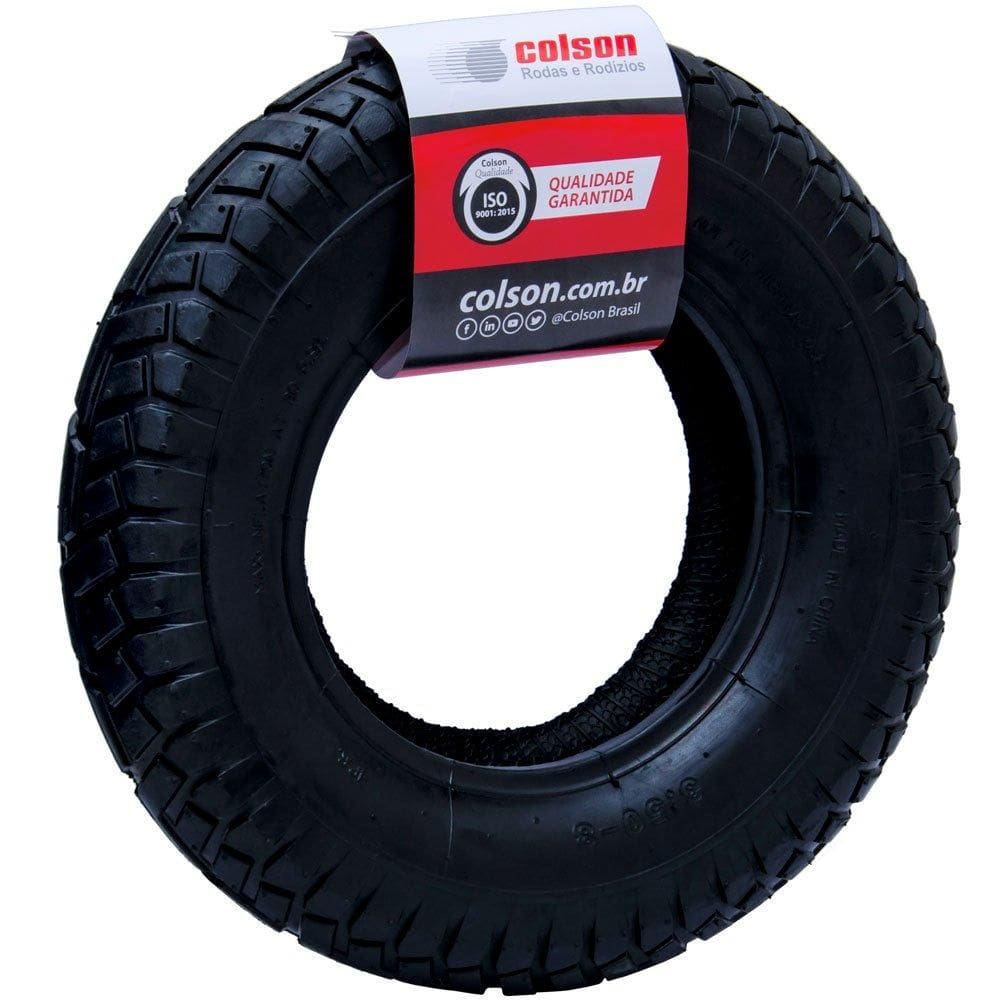 Pneu 15" Pol 4 Lonas 350x8 para Carrinho de Mão - Colson