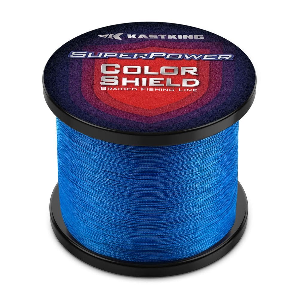 Linha de pesca KastKing Superpower ColorShield Blue 30LB 1000Y