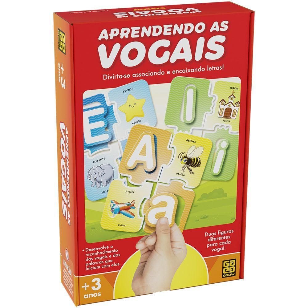 Jogo Aprendendo as Vogais - Grow