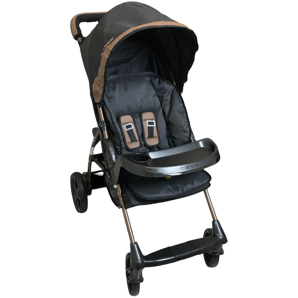 Carrinho de Bebe para Passeio Galzerano Romano Preto Cobre