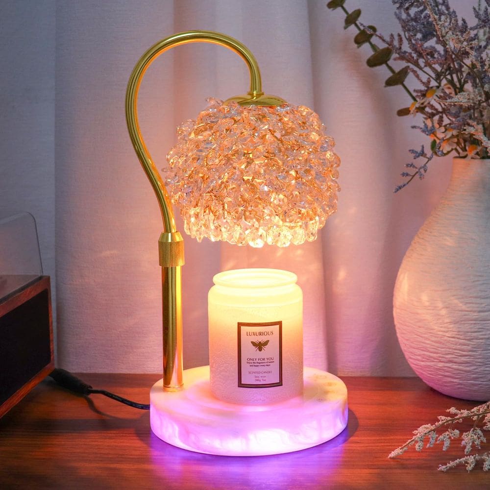 Lâmpada de aquecimento de velas Hisummer com temporizador e dimmer +312 Crystal