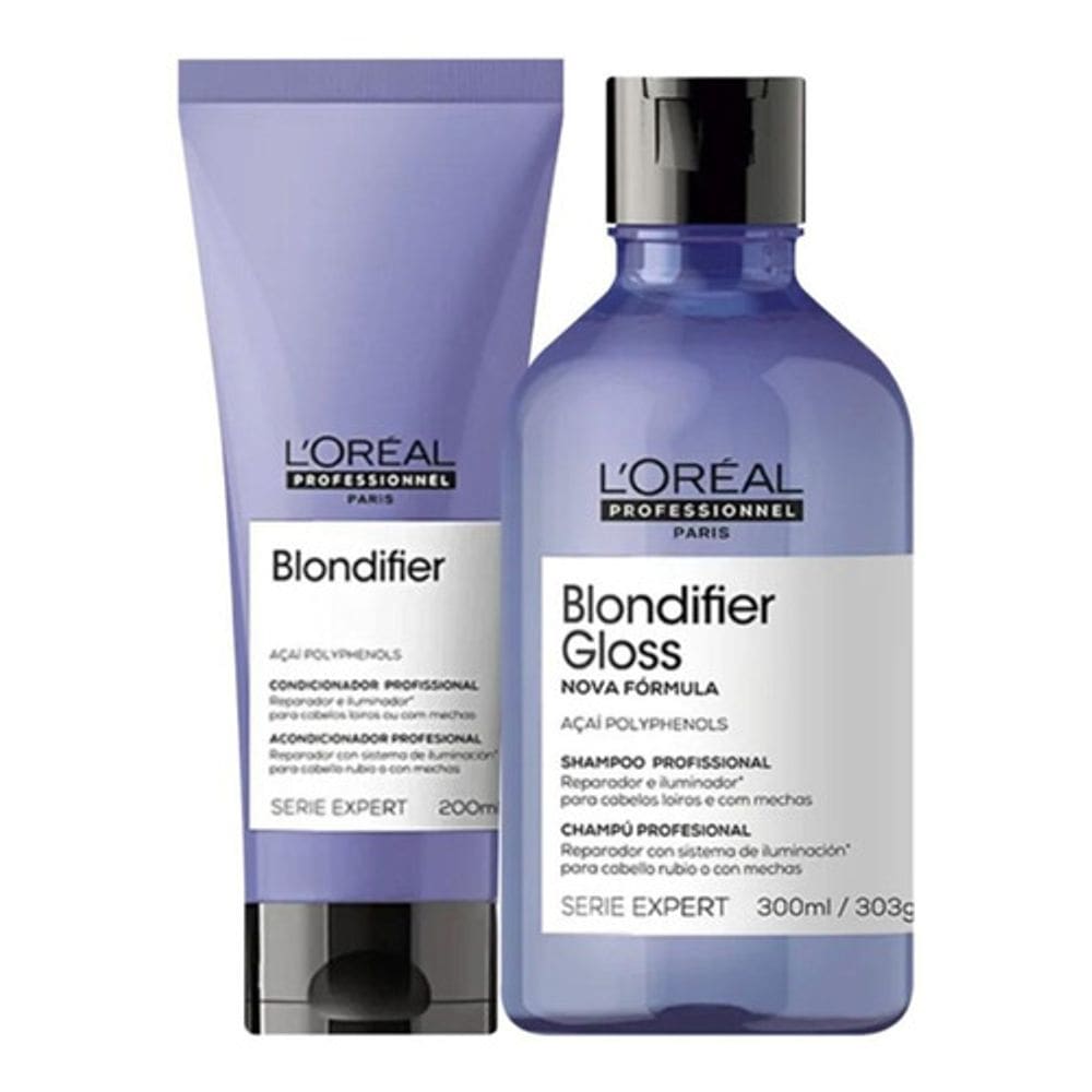 L`oreal Kit Blondifier Gloss Shampoo 300ml+ Cond 200ml