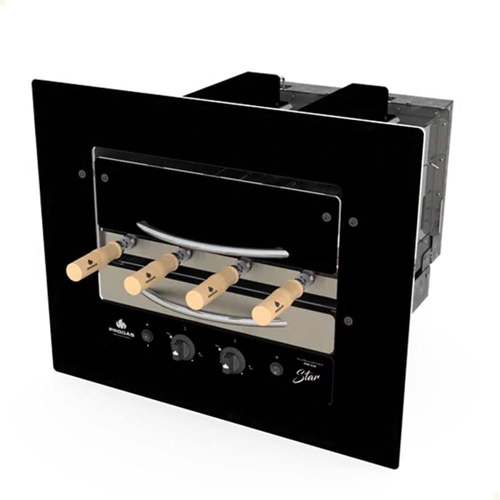 Forno Assador Rotativo Industrial de Embutir Progás PRR-040G STAR Gás Baixa Pressão Bivolt P41423