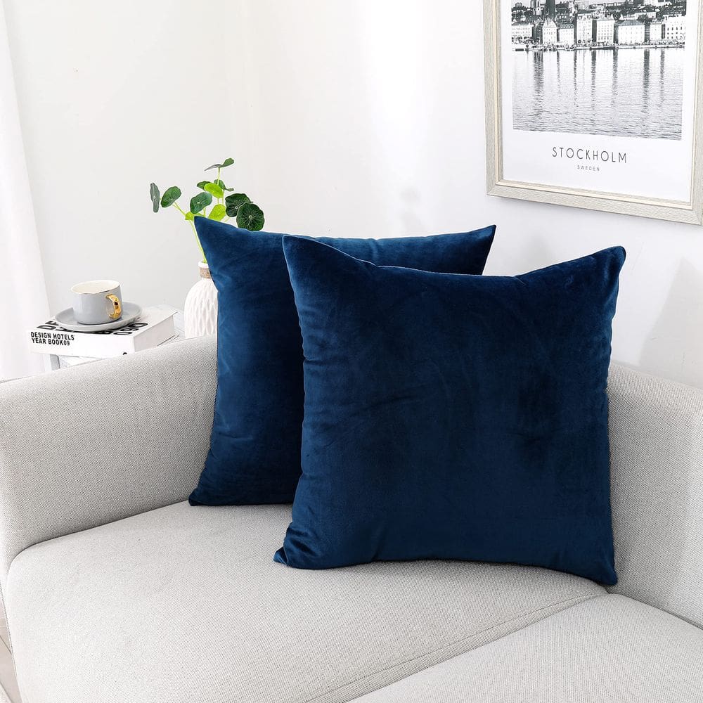 Capas de almofada decorativas NiNi ALL Velvet 70x70cm, pacote com 2
