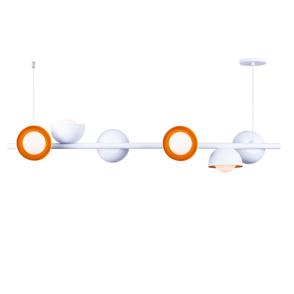 Luminária Pendente Jabuticaba Noruega 6 Lâmpadas Para Sala de Jantar Mesa Balcão Bivolt