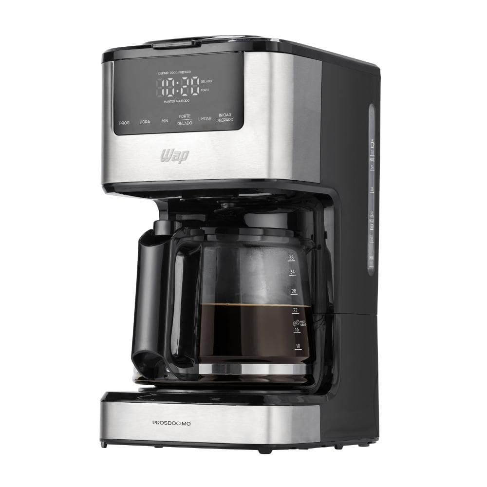 Cafeteira Elétrica WAP Digital Aroma WCD1500 1,5L com Timer Filtro Permanente e Removível 900W 220V