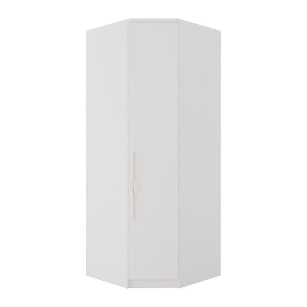 Guarda-roupa Modulo de Canto 1 Porta Decor Branco