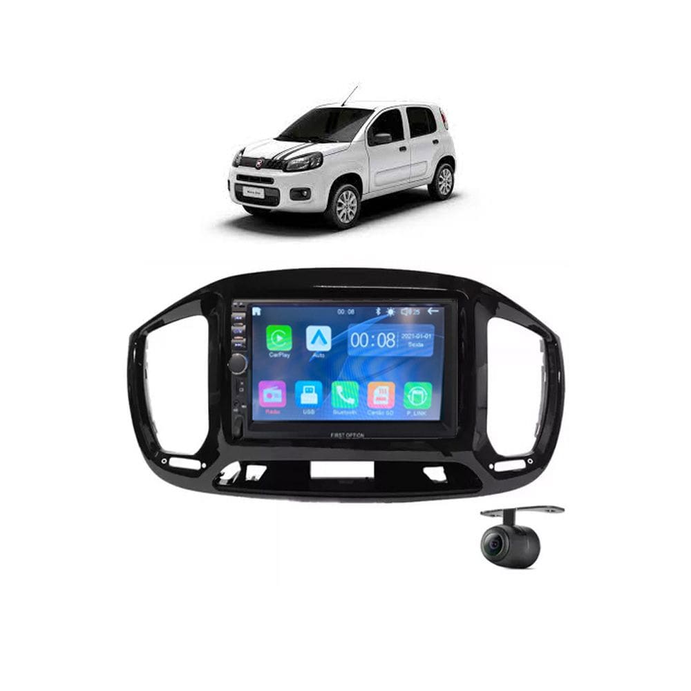 Kit Multimídia Uno 2015 / 2021 7 Pol Carplay AndroidAuto - 7810HCPAA FirstOption