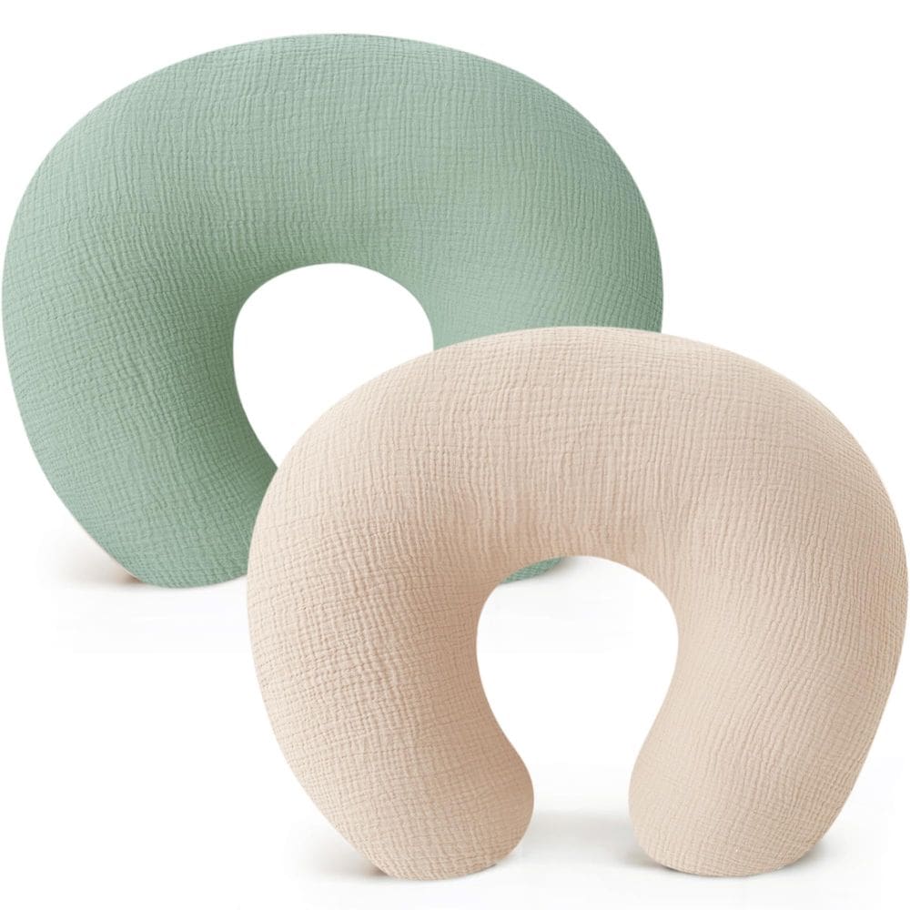 Pacote com 2 capas de almofadas de amamentação Konssy Muslin
