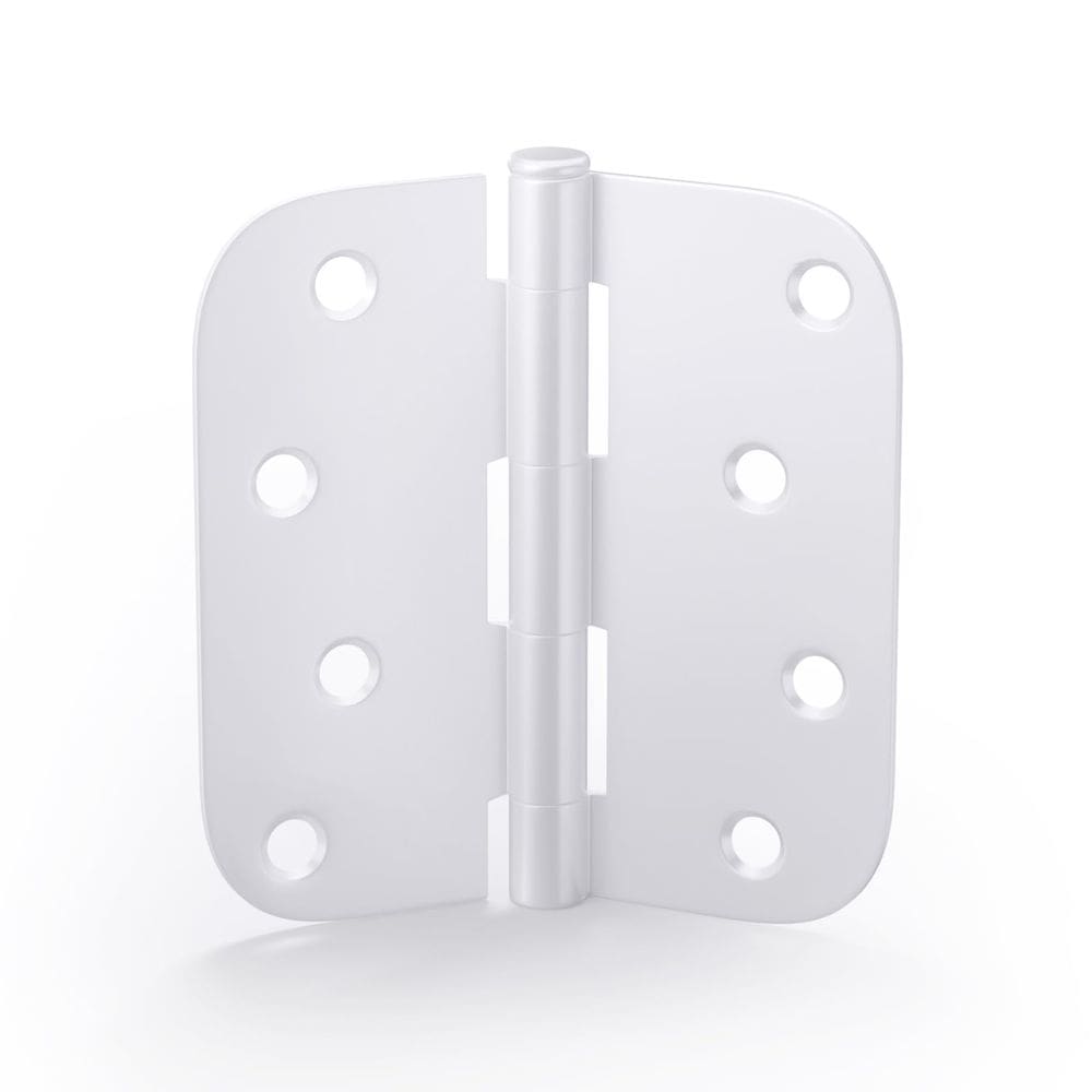 Dobradiças de porta goldenwarm, 10 cm, ferro branco, pacote com 6 parafusos