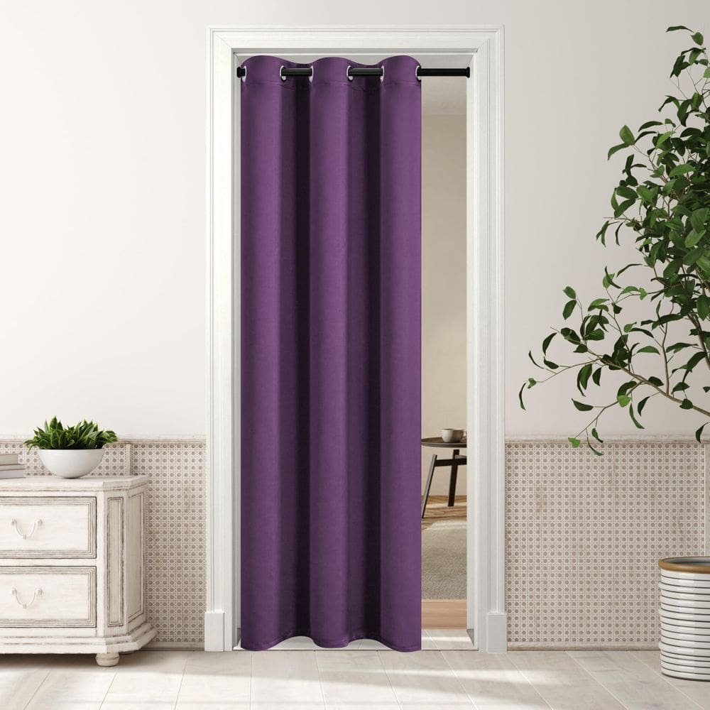 Cortinas de porta Blackout MYSKY HOME Grommet Top 86x203cm roxas