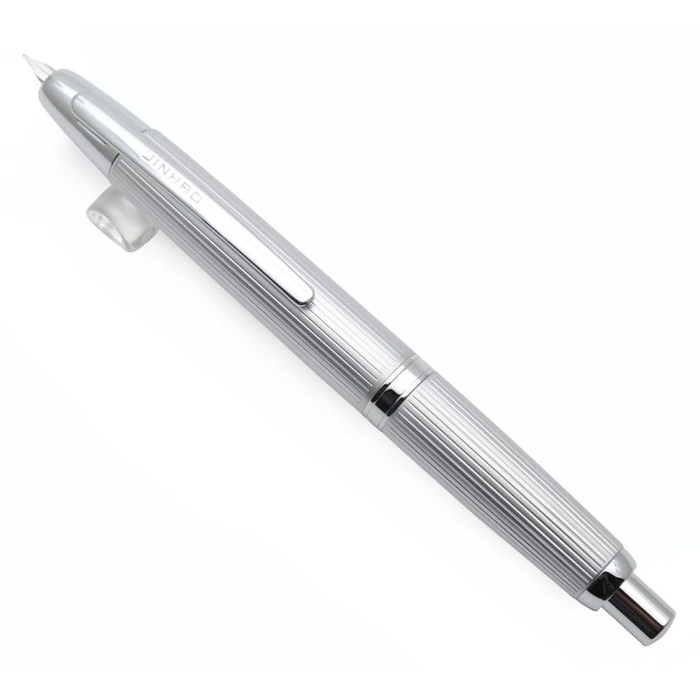 Caneta-tinteiro JINHAO 10 prensas de metal retrátil com conversor de tinta