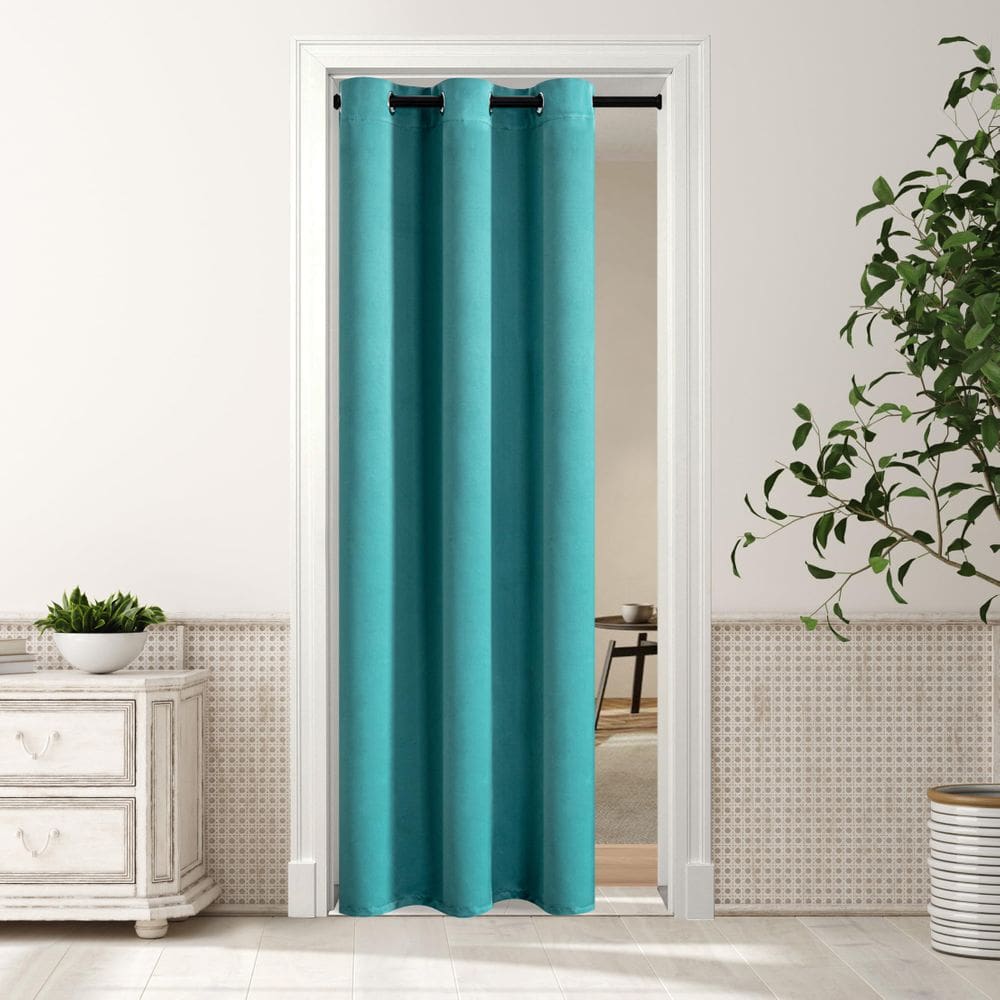 Cortinas Blackout MYSKY HOME para quarto, porta, armário, azul-petróleo