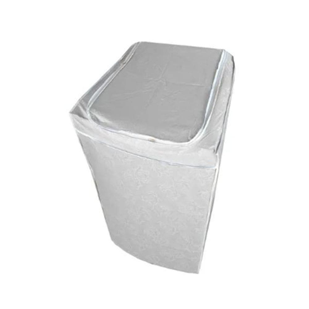 Capa De Máquina Lavar 12Kg 13Kg 15Kg Com Ziper Branca