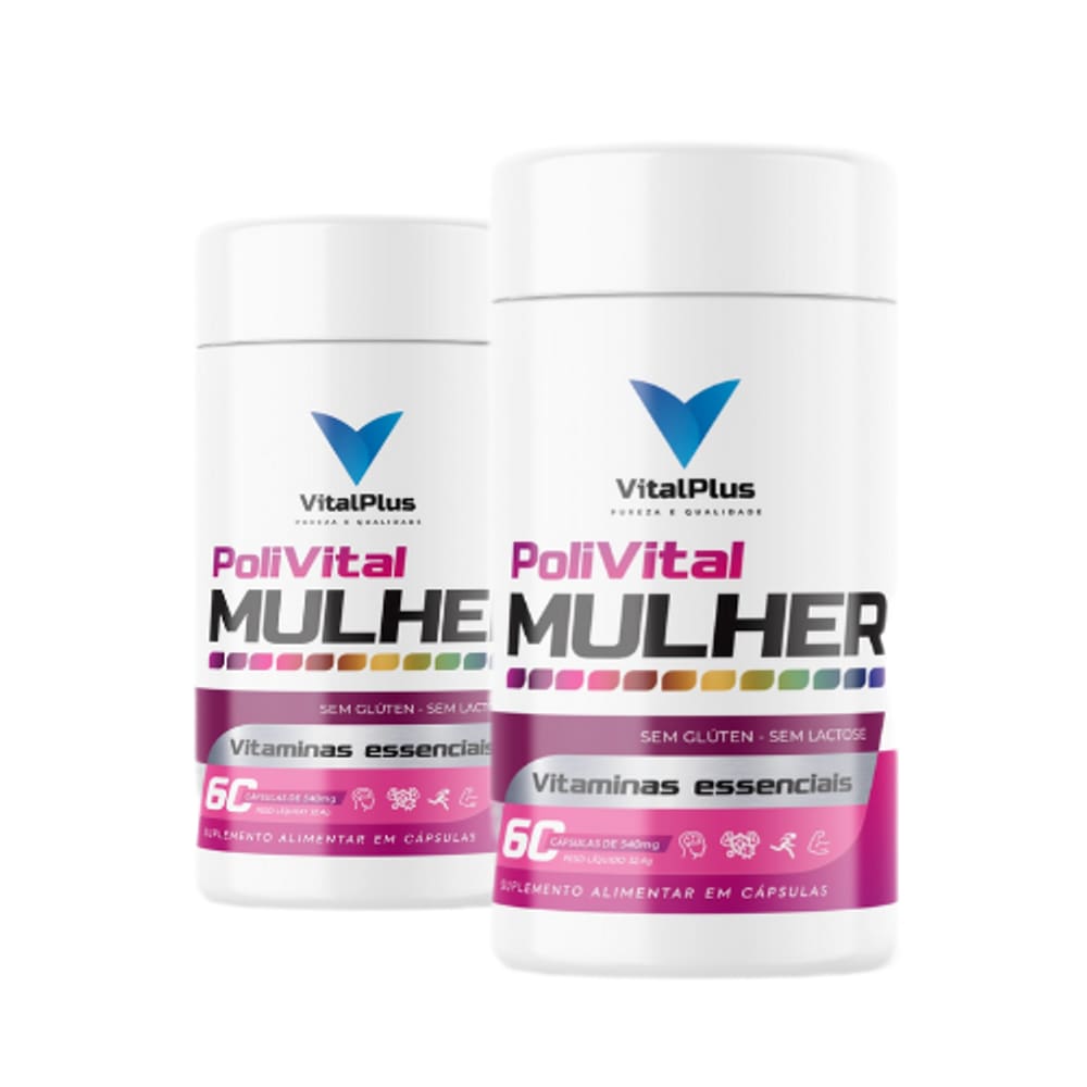Vitalplus Premium Polivitamínicos Mulher - KIT 2 UNIDADES - 120 Cápsulas