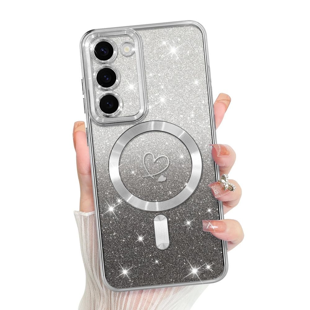 Capa de celular Bonoma compatível com Samsung Galaxy S23 Silver