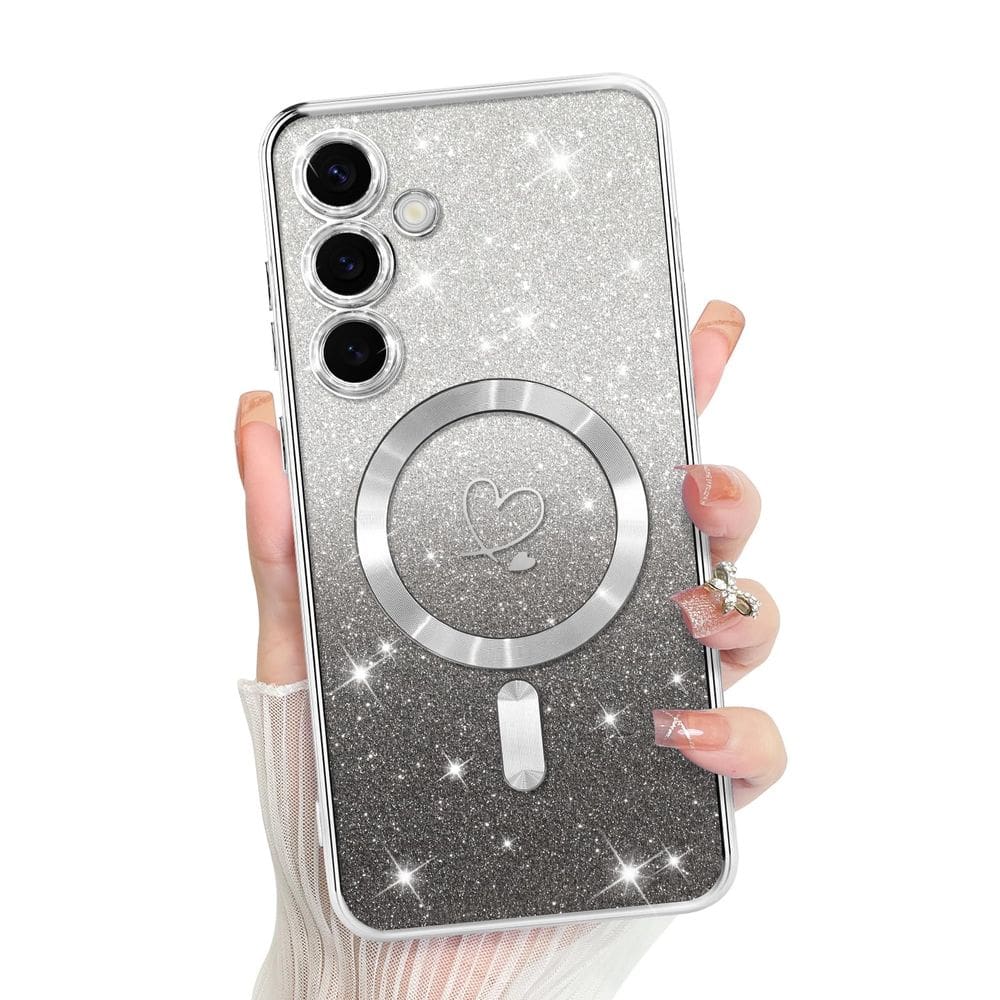 Capa de celular Bonoma compatível com Samsung Galaxy S24 Silver