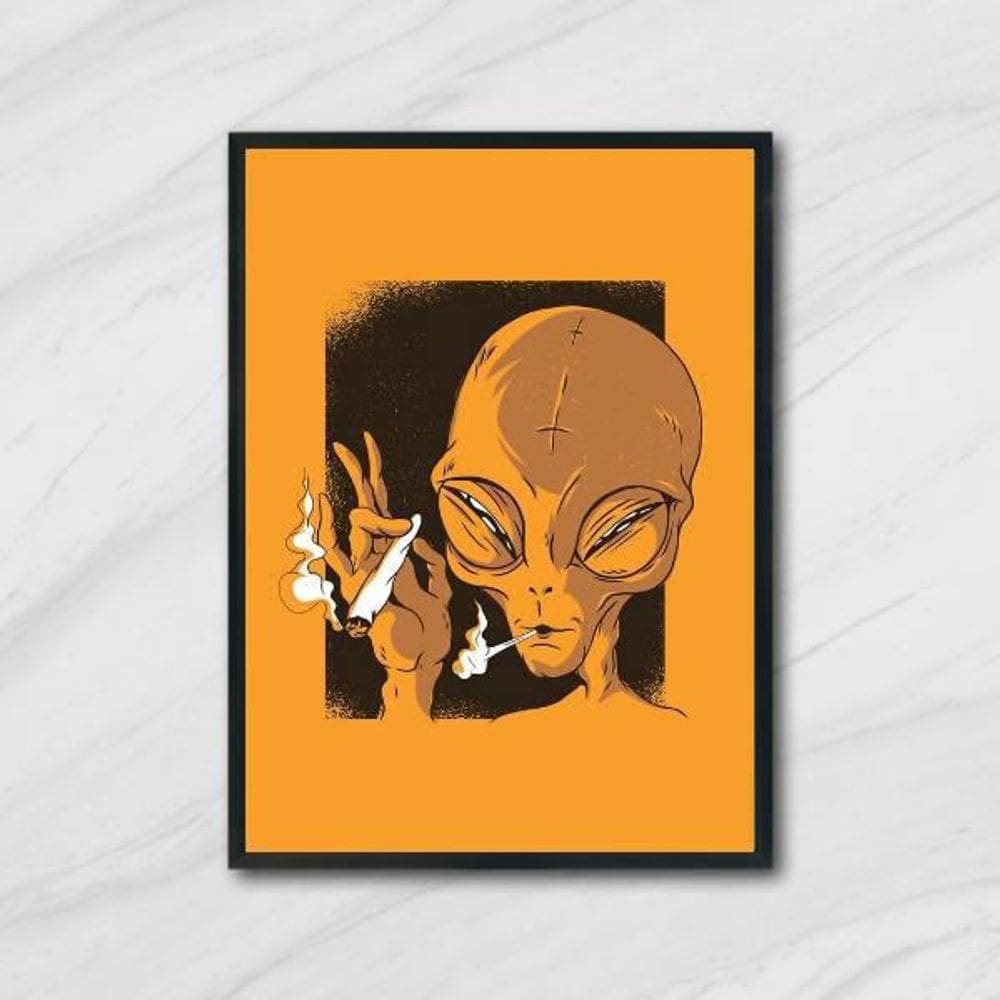 Quadro Decorativo Smoke E.T 24X18Cm