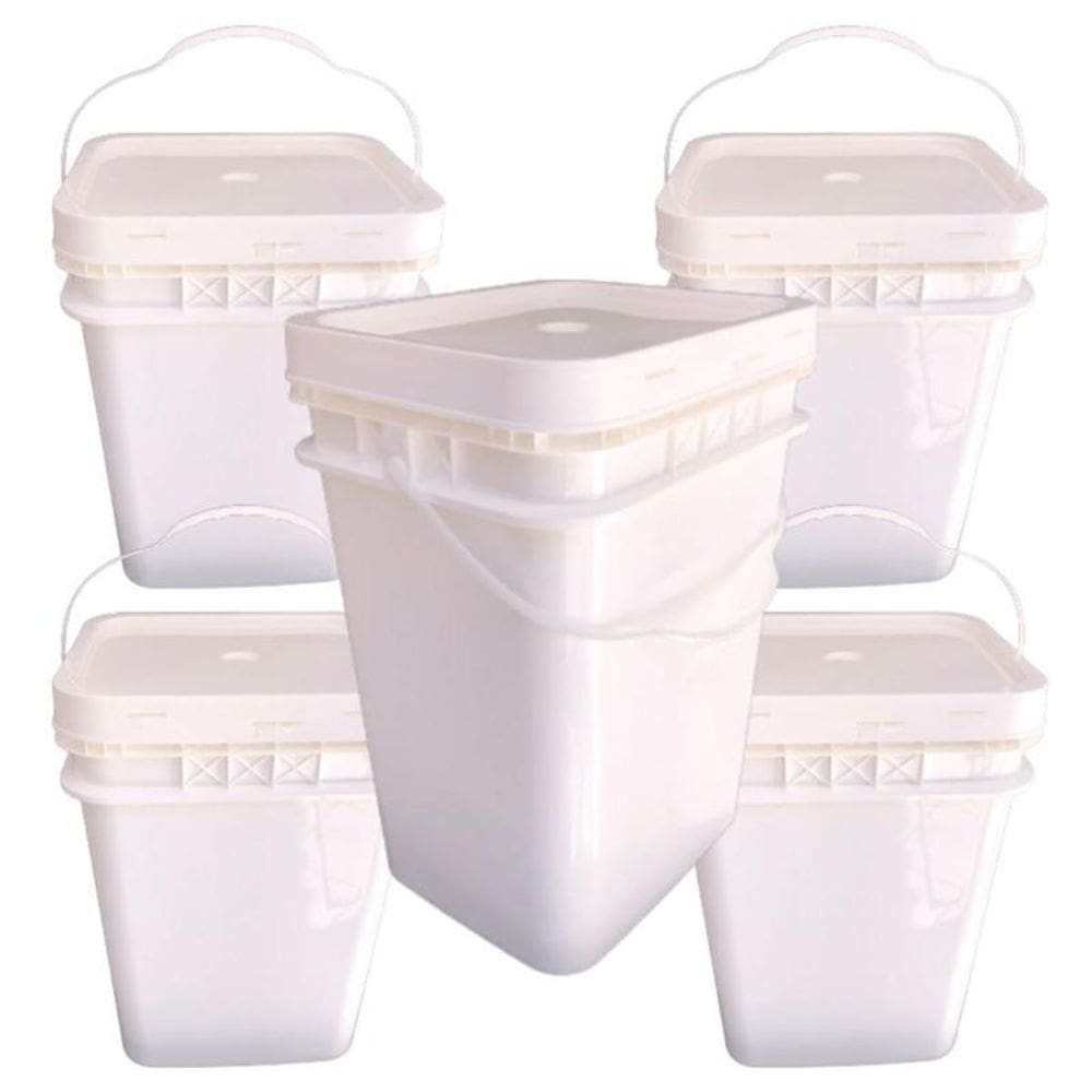 Balde Plast 20L Retang Rígido 5 Pçs