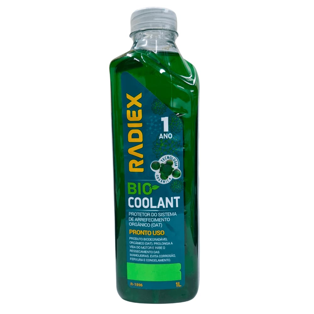 Aditivo para Radiadores Antifervura Orgânico Radiex Bio Coolant Verde Pronto Uso