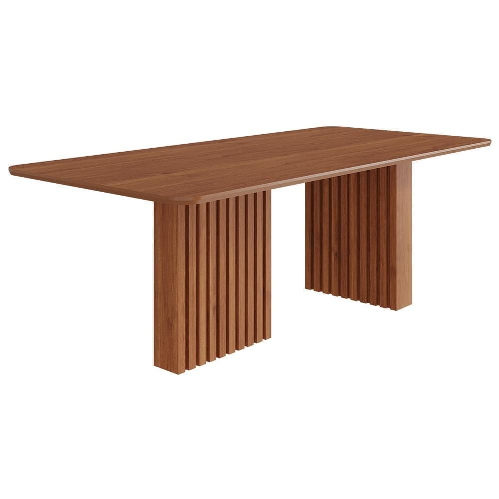Mesa de Jantar Retangular Ester 210x100 com Tampo em MDF - Cimol Móveis