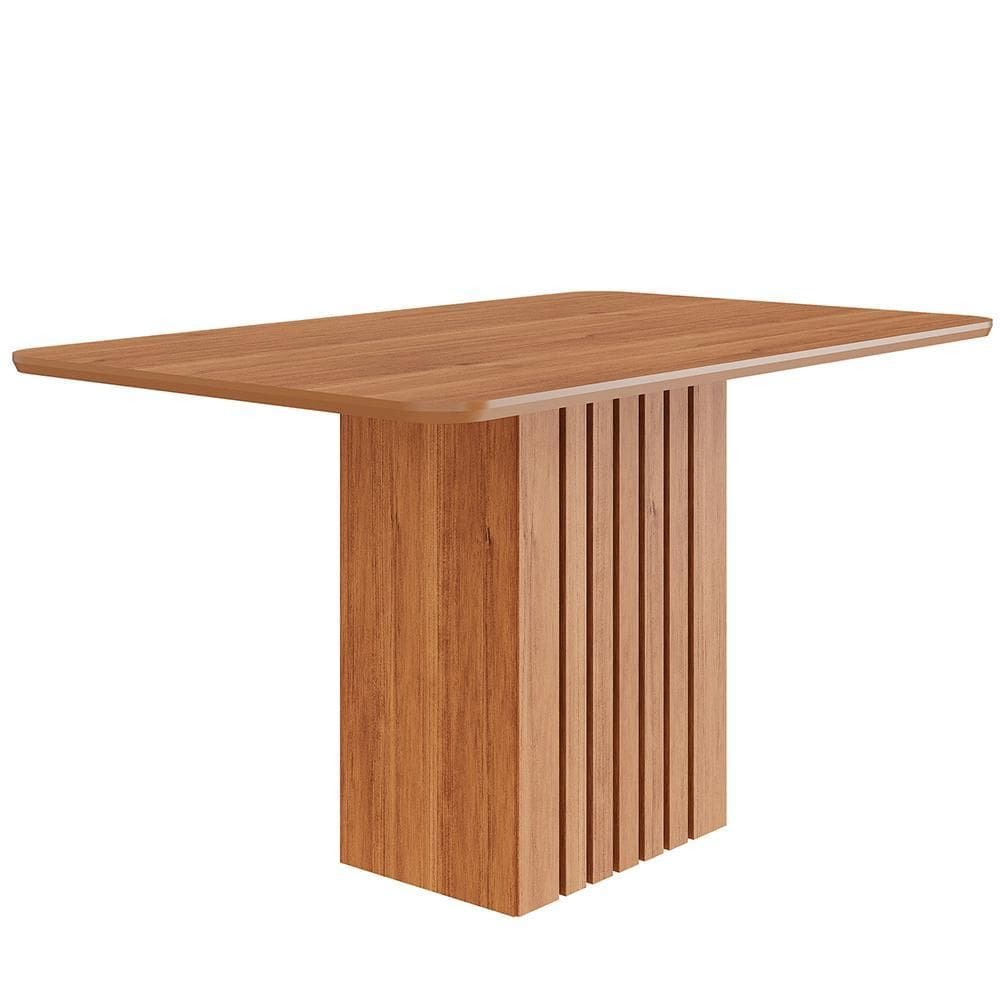 Mesa de Jantar Quadrada Ana 130x80 com Tampo em MDF - Cimol Móveis