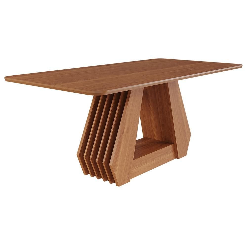 Mesa de Jantar Retangular Ágata 180x90 com Tampo em MDF - Cimol Móveis