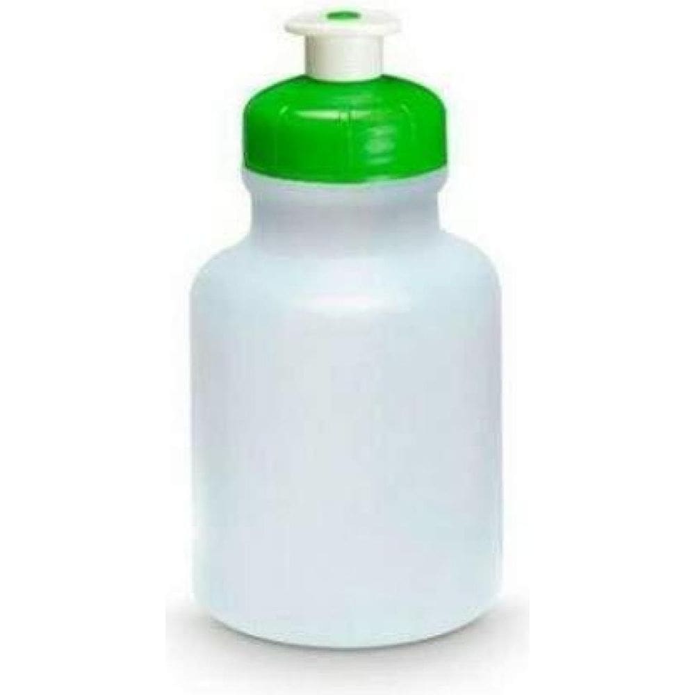 Kit 50 Garrafas Squeeze 300Ml Plástico Transparente Verde