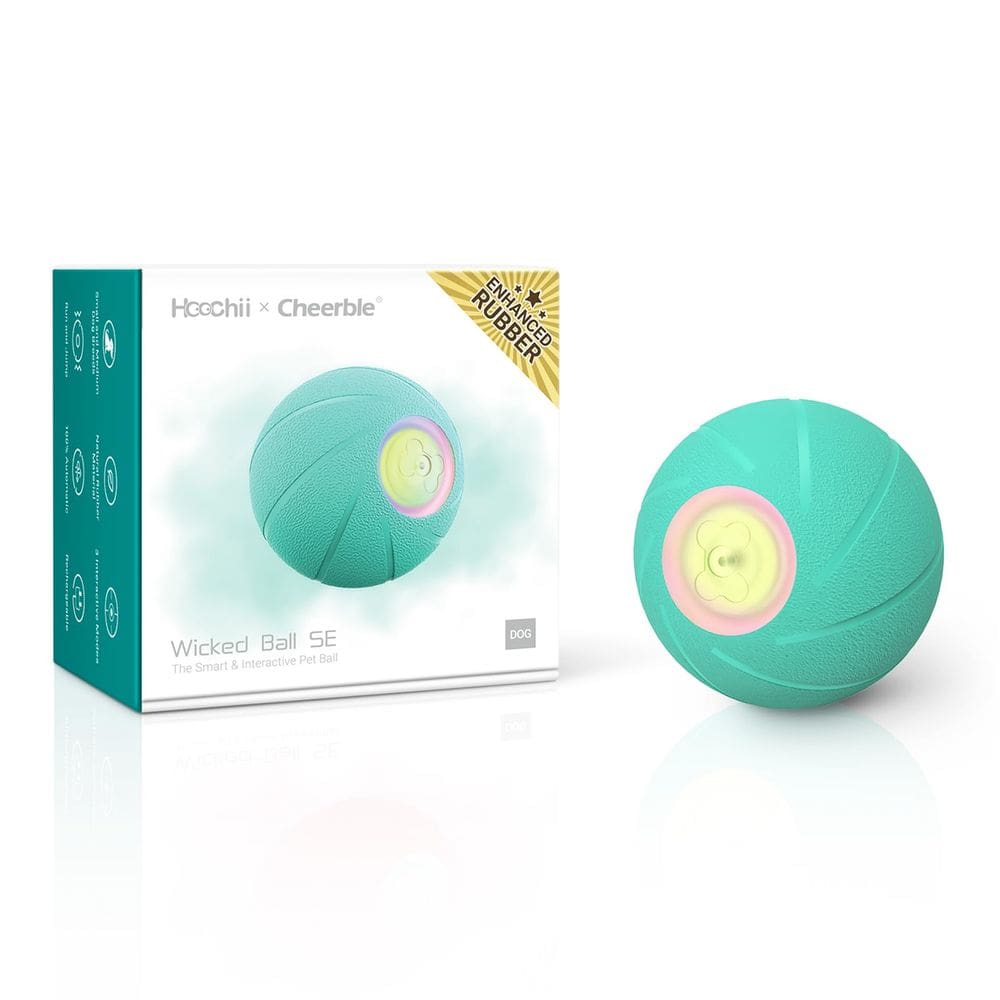 Brinquedo interativo inteligente para cães Hoochii Wicked Ball SE para cães pequenos