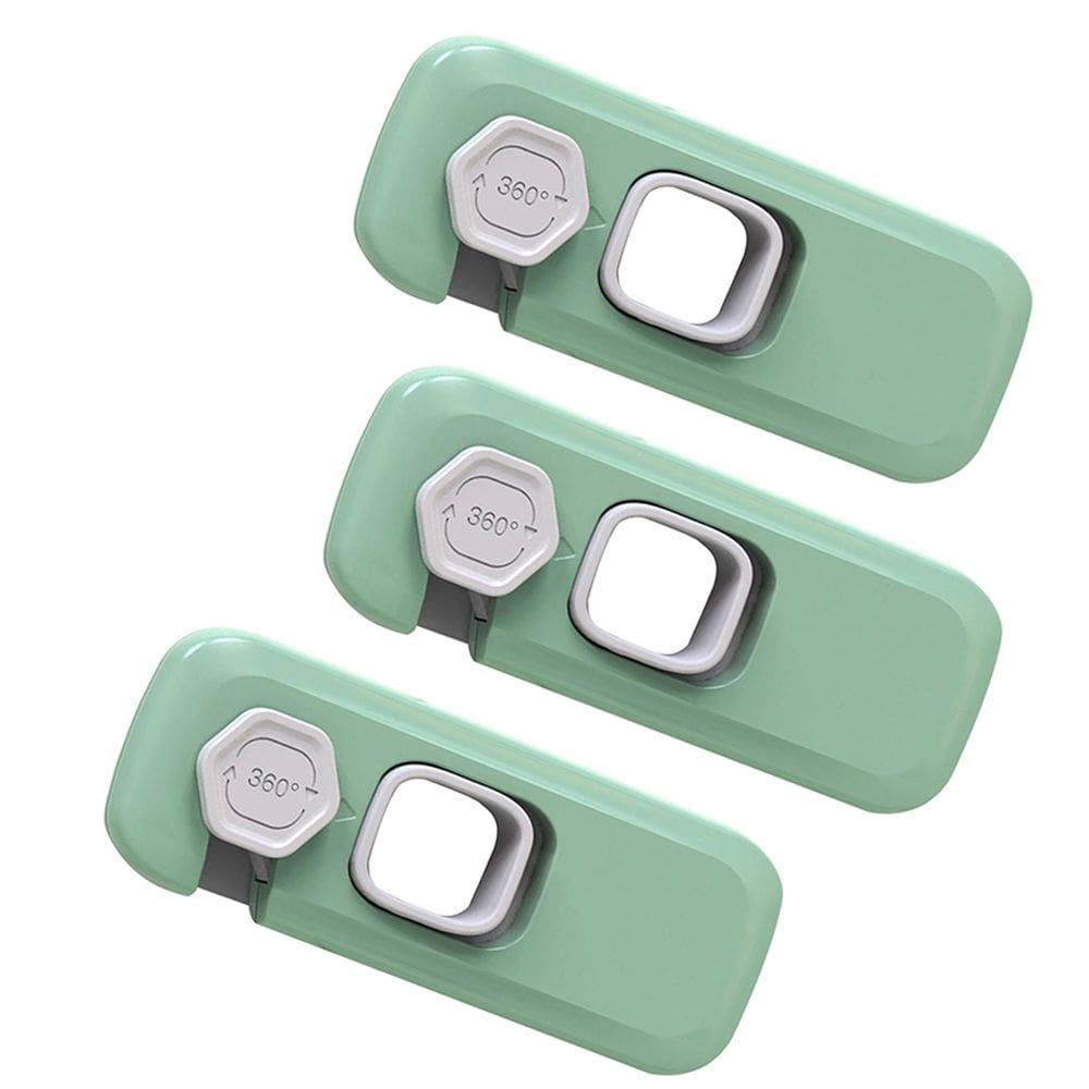 Trava de Segurança Gaveta Geladeira Kit 3 unidades Protege Criança Bebe Infantil Armario Evita Acidente Fechadura Multiuso Resistente