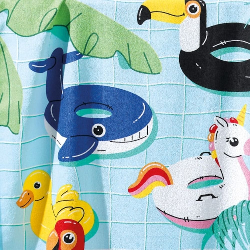 Toalha de Banho Infantil Felpuda Dohler Pool