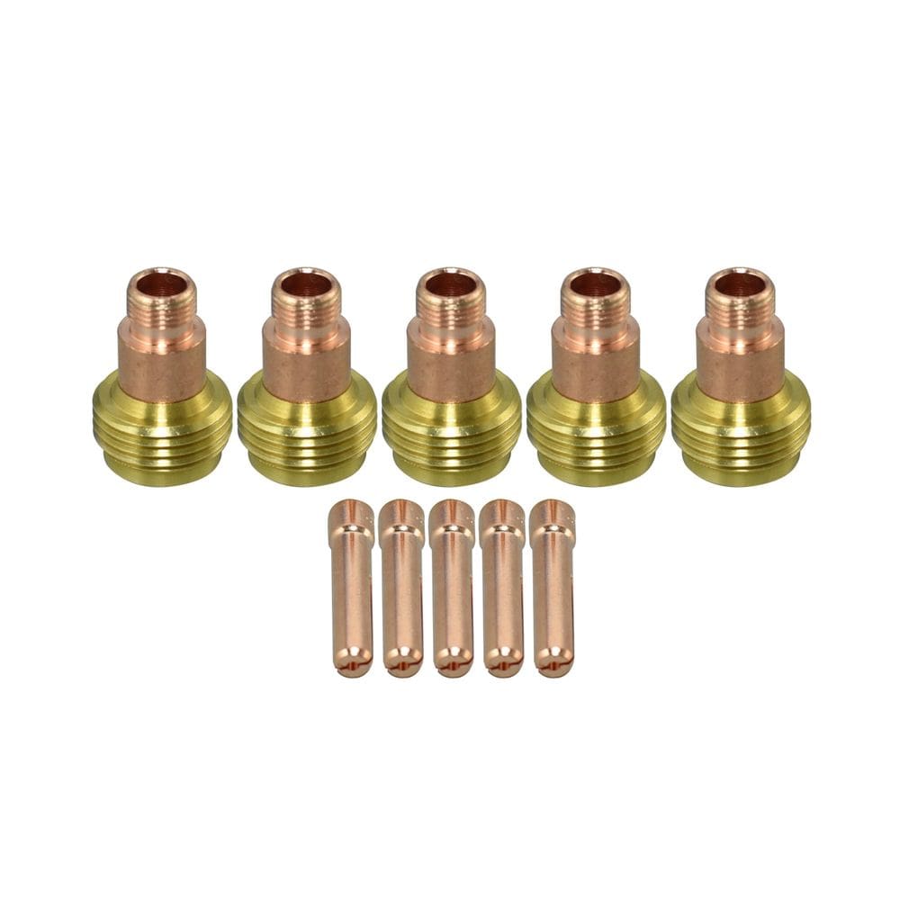 Kit de tocha de soldagem TIG RIVERWELD Gas Lens Stubby Collet 10 unidades