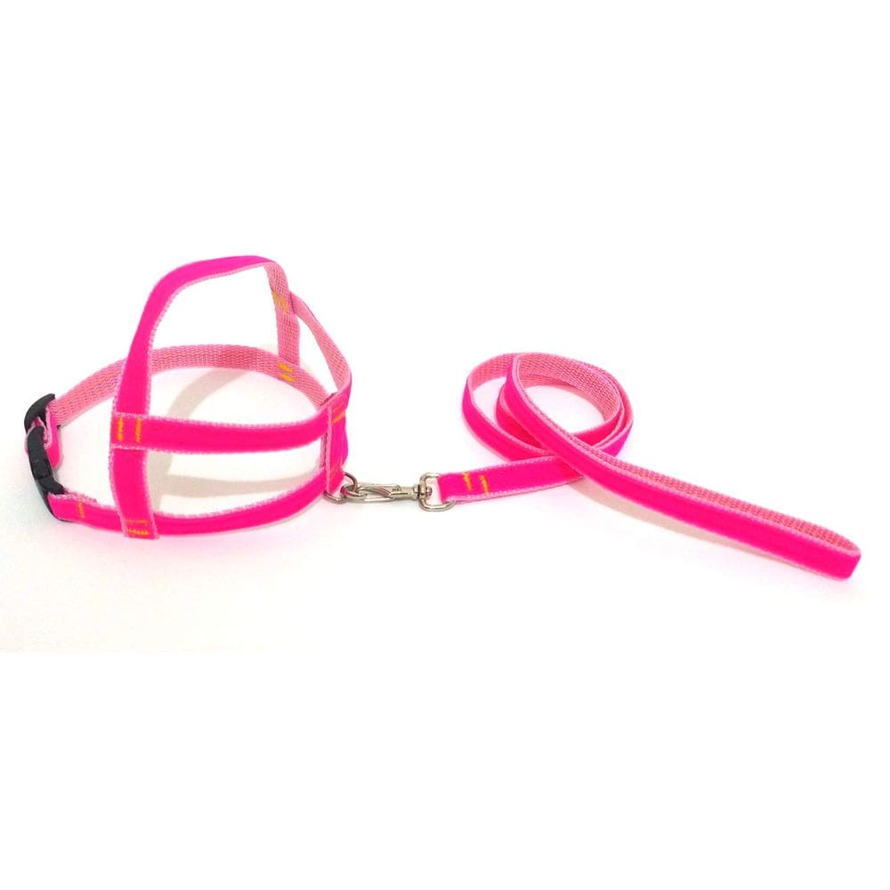 Conjunto Peitoral de Veludo liso rosa tamanho 03