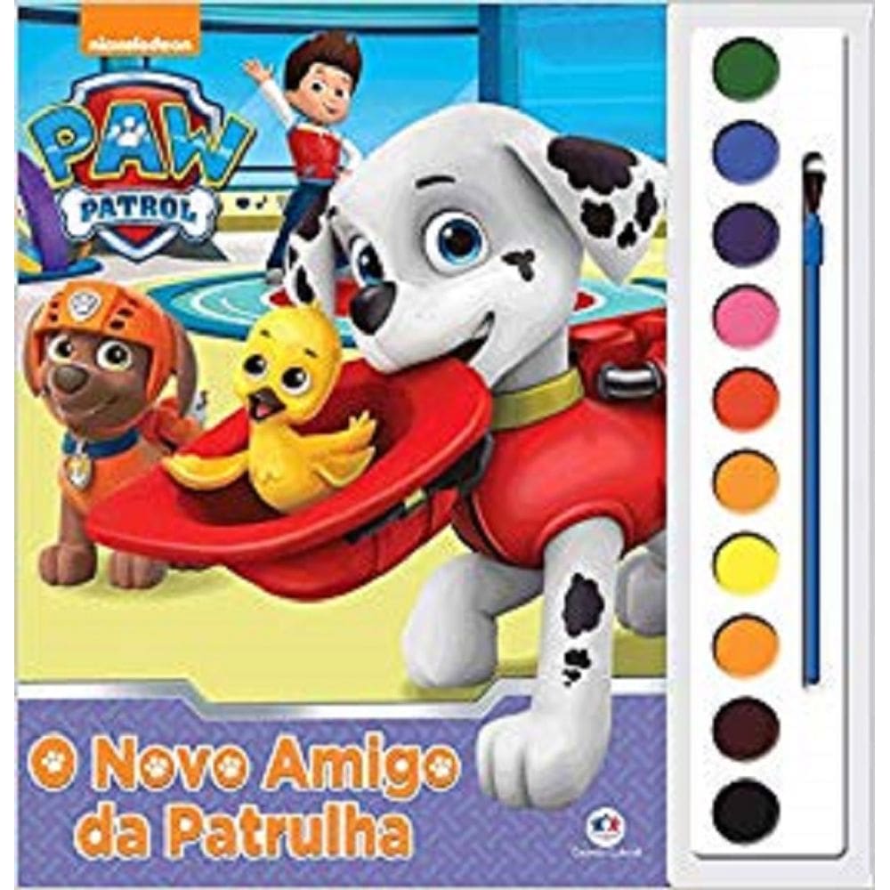 Livro Patrulha Canina Aquarela Novo Amigo Da Patrulha