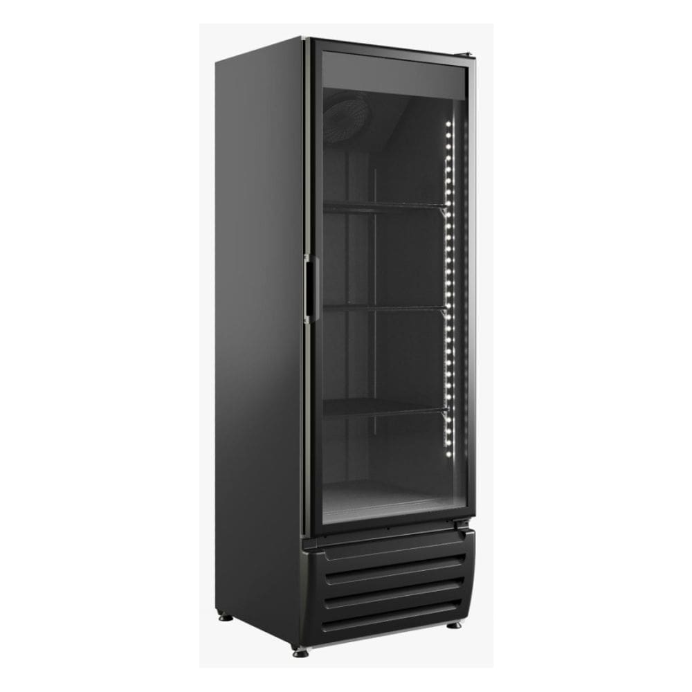 Freezer Vertical Dupla Ação Braslar 500 Litros Porta de Vidro Preto Vega FV500P1 127v