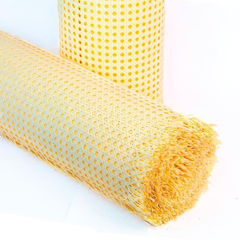Palhinha Indiana Rattan Sextavada Tela Natural 5,50Mt X 50Cm