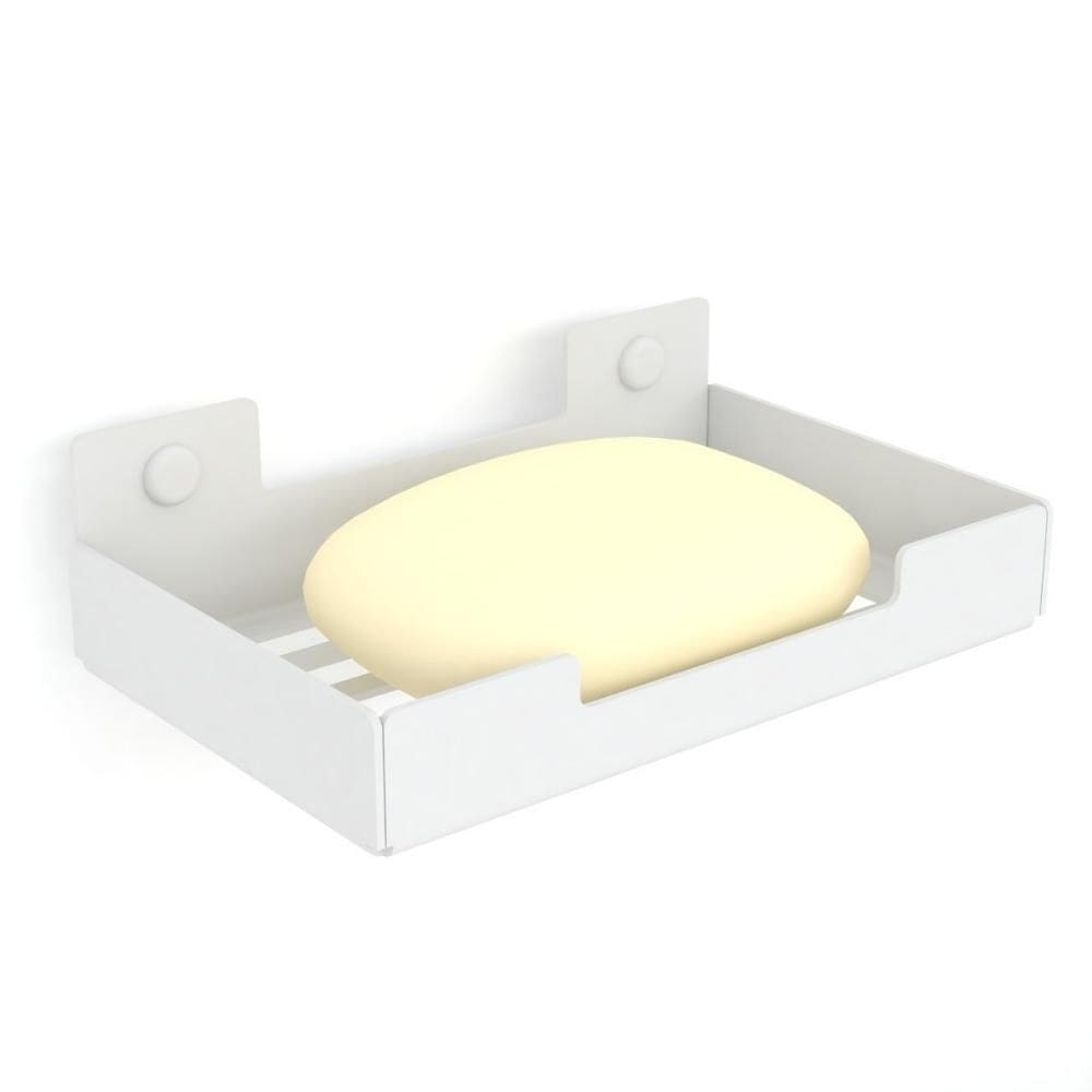 Porta Sabonete Para Banheiro Saboneteira Parede Branco Elg