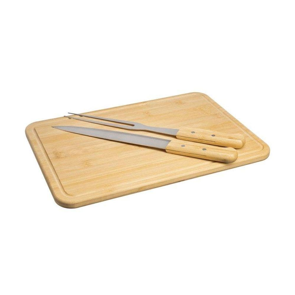 Jogo para Churrasco com Tábua Bambus Chop