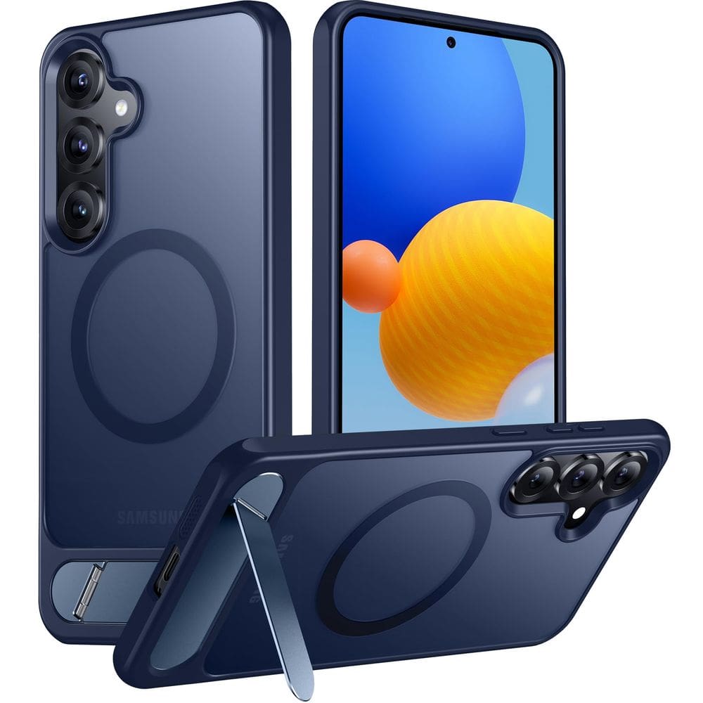 Capa de telefone Temdan Magnetic para Samsung Galaxy S25 - azul