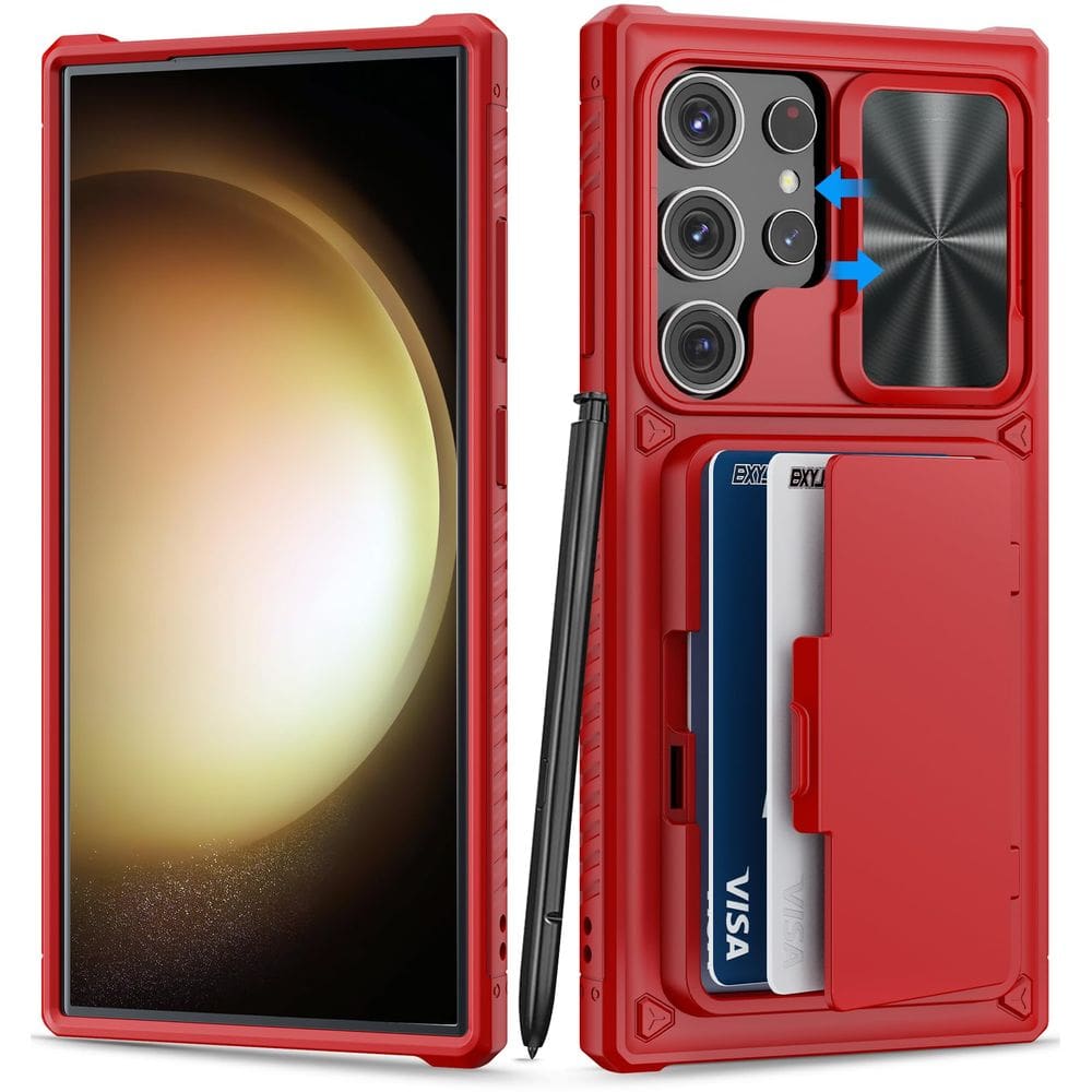 Capa de telefone BXYJY para Samsung Galaxy S23 Ultra com suporte de cartão