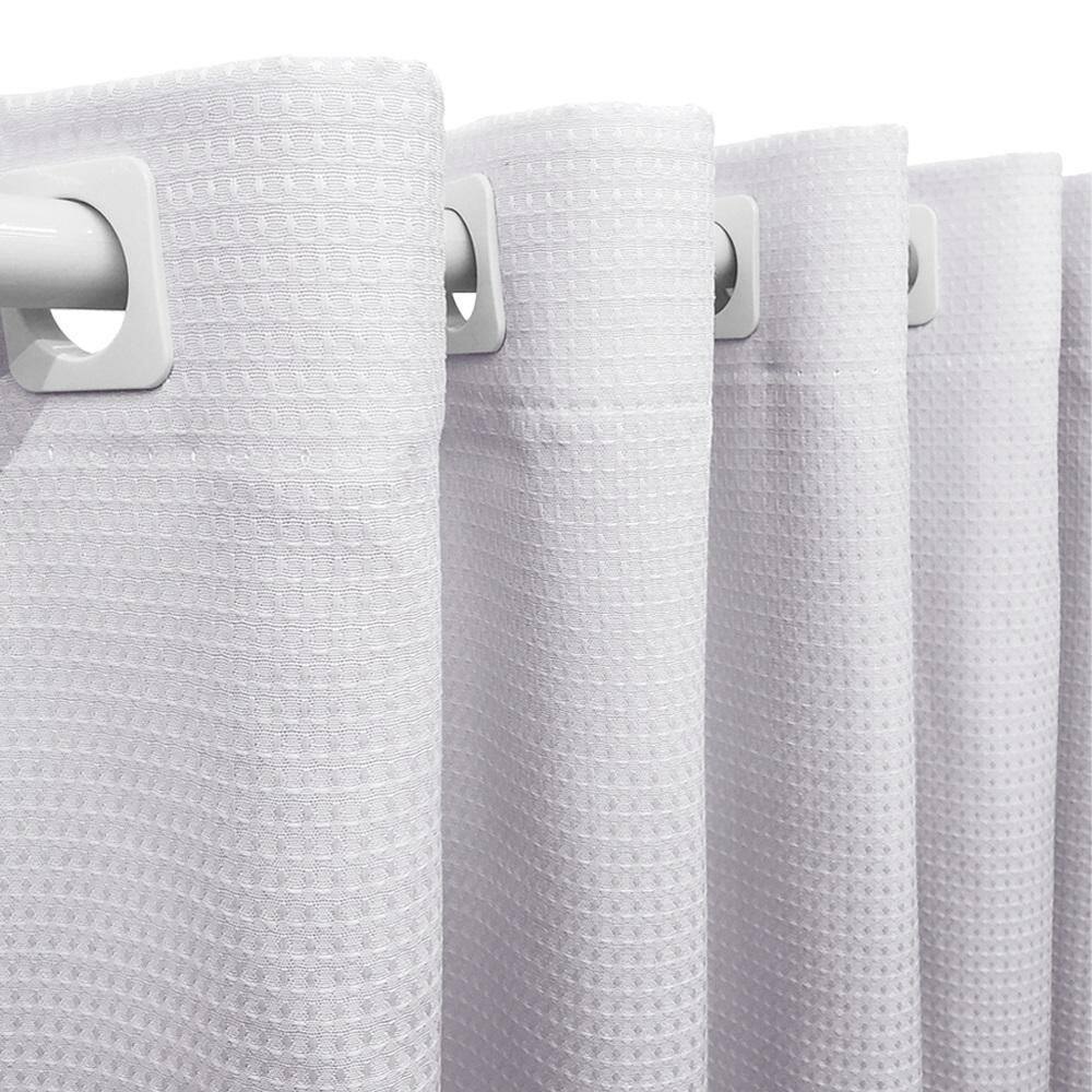 Cortina Tecido Piquet Branco 2,00X1,20 Sala Quarto Cozinha