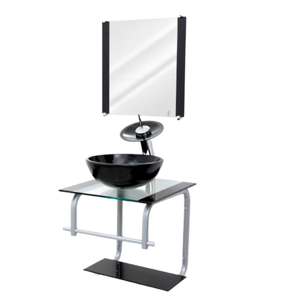 Gabinete Cuba De Vidro P/ Banheiros 40cm Korzen