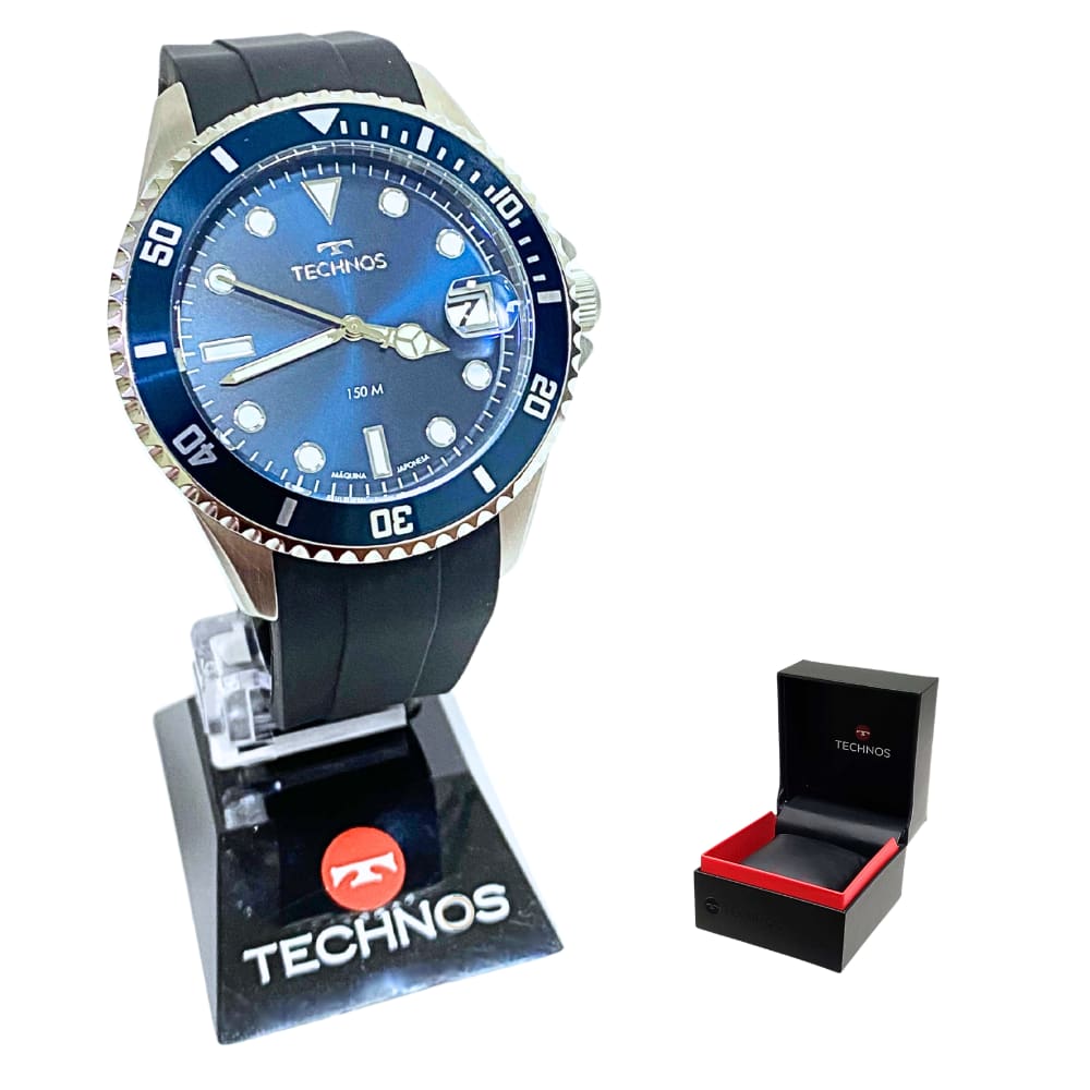Relógio Technos Masculino Analógico Acqua Prateado 2415EB/2A
