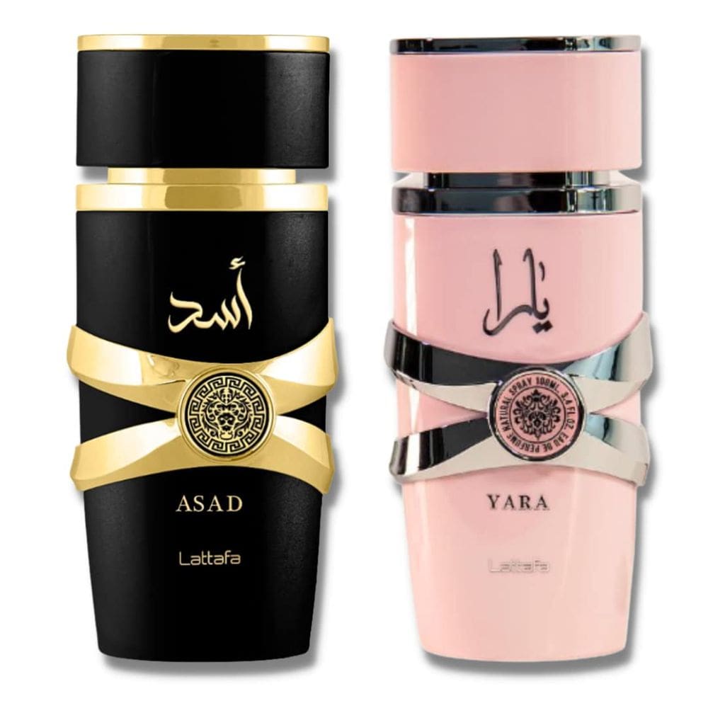 Perfume Lattafa para unissex 2 Yara e Asad 100ml