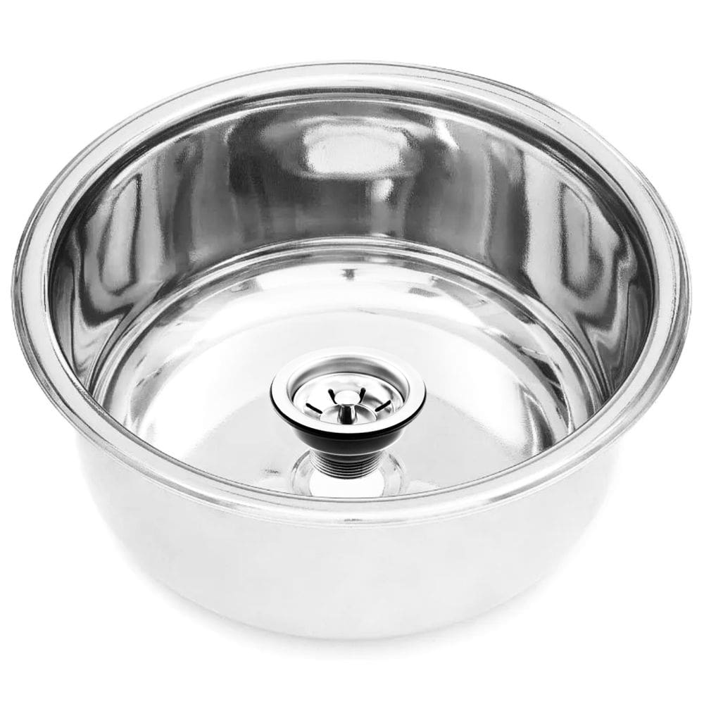Inox - Cuba 30cm de Diâmetro c/ Aço 304