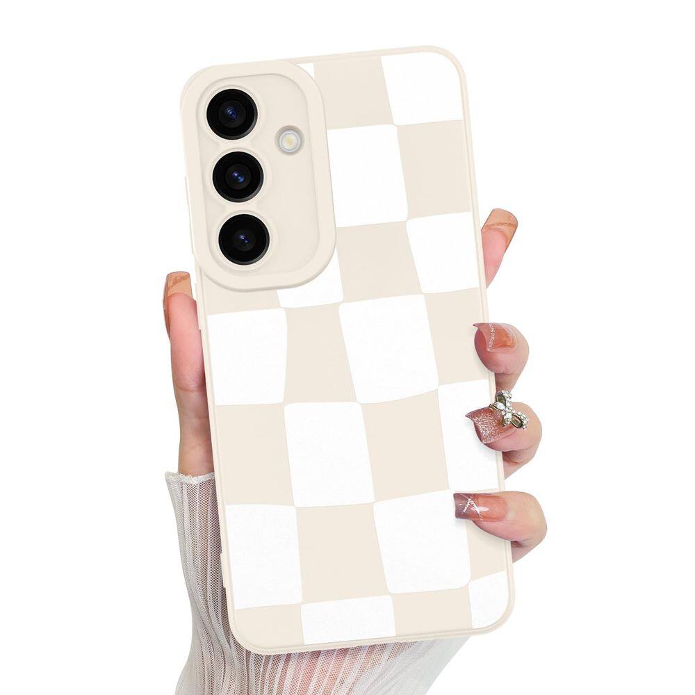 Capa de telefone KANGHAR compatível com Samsung Galaxy S24 - branca